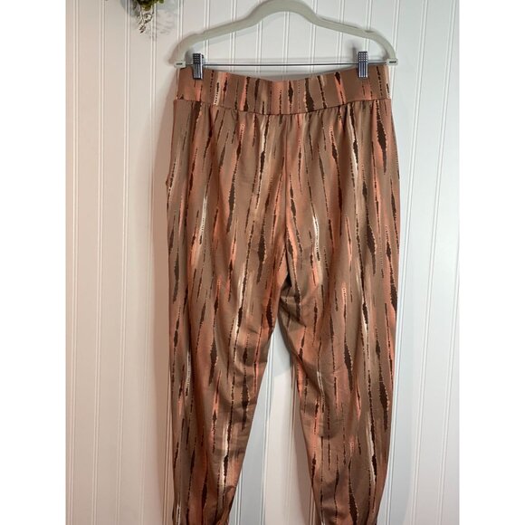 Laurie Felt LounGy By Giuliana Striped Jogger Pants Large - Picture 8 of 14